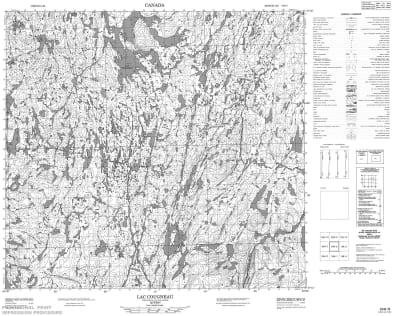 024H08 - LAC COUGNEAU - Topographic Map