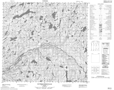 024H10 - RIVIERE SIIMITTALIK - Topographic Map