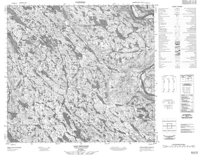 024H12 - LAC DOUDAN - Topographic Map