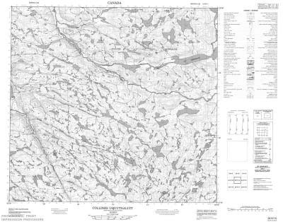024H14 - COLLINES UQUUTAALUIT - Topographic Map