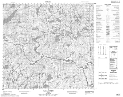 024H15 - LAC LAFORME - Topographic Map