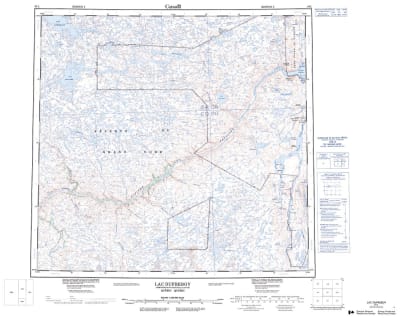 024L - LAC DUFREBOY - Topographic Map