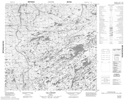 024L03 - LAC CARLIER - Topographic Map