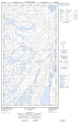 024L09E - LAC DU CANOT - Topographic Map