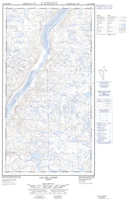 024L09W - LAC DU CANOT - Topographic Map