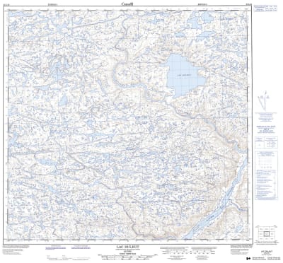024L10 - LAC DULHUT - Topographic Map