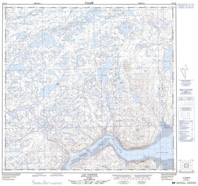 024L16 - LAC FANFAN - Topographic Map