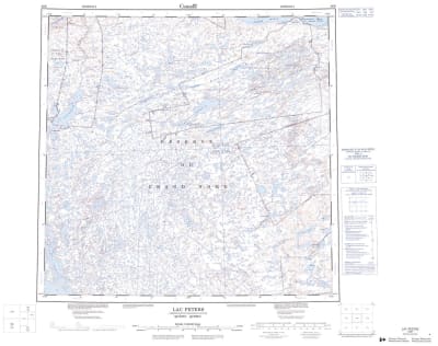 024M - LAC PETERS - Topographic Map