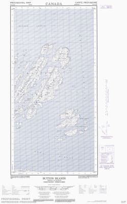 025A10E - BUTTON ISLANDS - Topographic Map