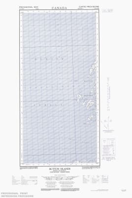 025A10W - BUTTON ISLANDS - Topographic Map