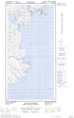 025C12E - BAIE DE ROZIERE - Topographic Map