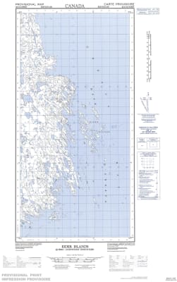 025C14W - EIDER ISLANDS - Topographic Map