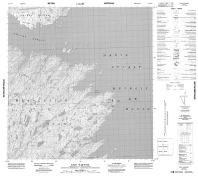 025H10 - CAPE WARWICK - Topographic Map