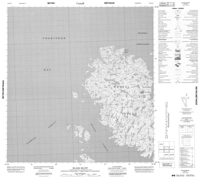 025H14 - BLACK BLUFF - Topographic Map