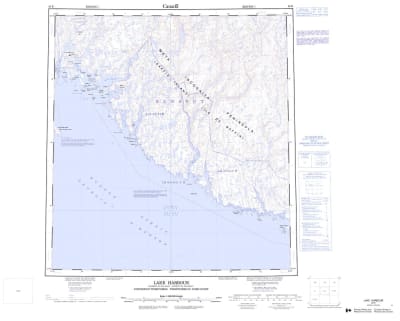 025K - LAKE HARBOUR - Topographic Map