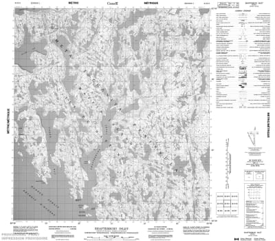 025K11 - SHAFTESBURY INLET - Topographic Map