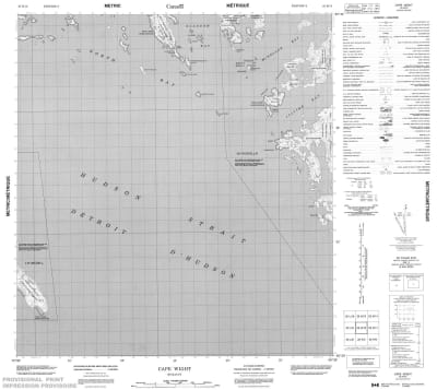025K12 - CAPE WIGHT - Topographic Map