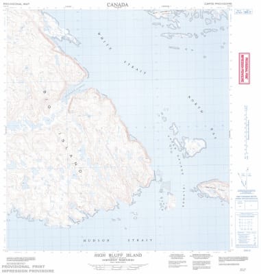 025L09 - HIGH BLUFF ISLAND - Topographic Map
