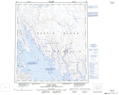 025O - WARD INLET - Topographic Map