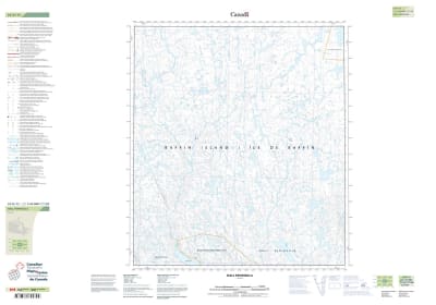 025O13 - HALL PENINSULA - Topographic Map