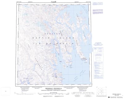 025P - BEEKMAN PENINSULA - Topographic Map