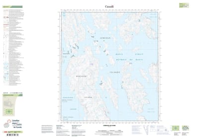 025P09 - LEMIEUX ISLANDS - Topographic Map