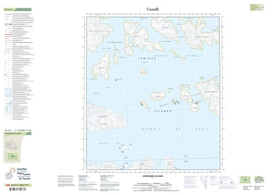 026A02 - LEYBOURNE ISLANDS - Topographic Map