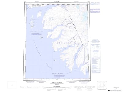 026H - ABRAHAM BAY - Topographic Map