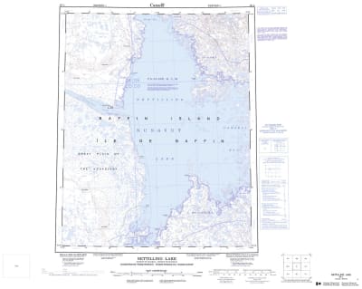 026L - NETTILLING LAKE - Topographic Map