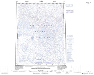 026M - TREDGOLD LAKE - Topographic Map