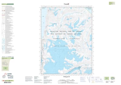 026P12 - PENNY ICE CAP - Topographic Map