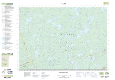 031E10 - TOM THOMSON LAKE - Topographic Map