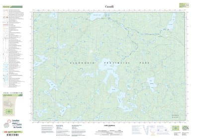 031E16 - LAKE LAVIEILLE - Topographic Map