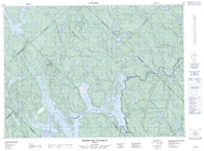 031I13 - RESERVOIR TAUREAU - Topographic Map