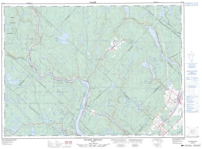 031I15 - RIVIERE-MEKINAC - Topographic Map