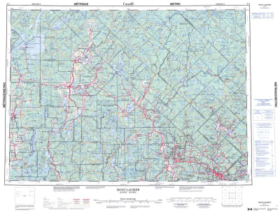 031J - MONT-LAURIER - Topographic Map