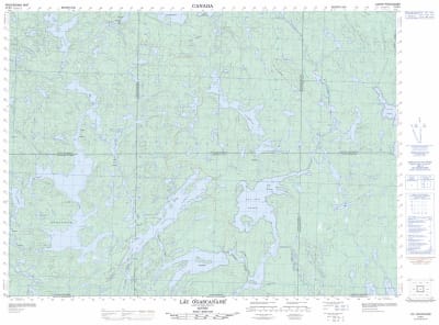 031M01 - LAC OGASCANAN - Topographic Map