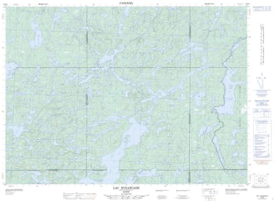031M08 - LAC WINAWASH - Topographic Map