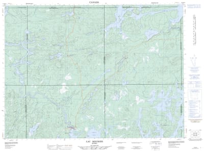 031M16 - LAC MOURIER - Topographic Map