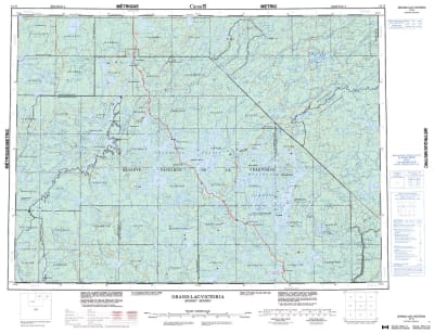 031N - GRAND-LAC-VICTORIA - Topographic Map