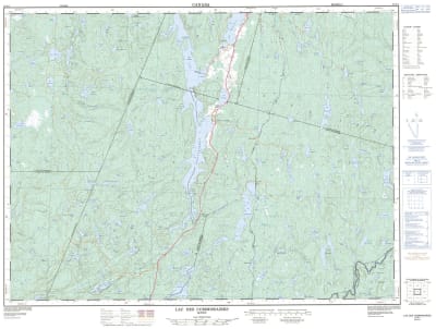 032A01 - LAC DES COMMISSAIRES - Topographic Map