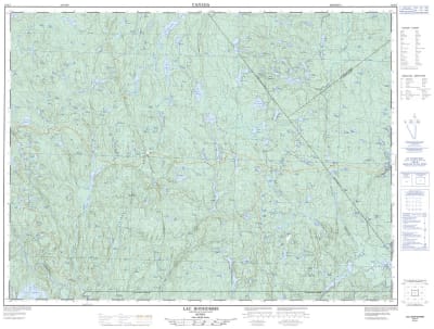 032A07 - LAC BONHOMME - Topographic Map