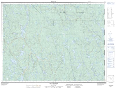 032A11 - LAC TRENCHE - Topographic Map