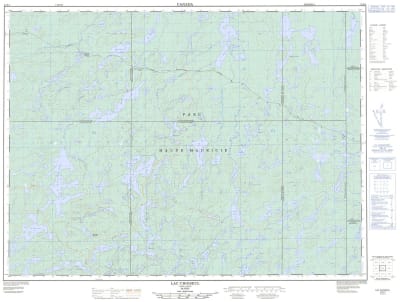 032B04 - LAC CHOISEUL - Topographic Map