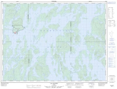 032B10 - LAC DUCHET - Topographic Map