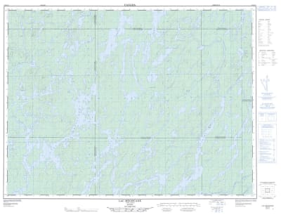 032B12 - LAC MEGISCANE - Topographic Map