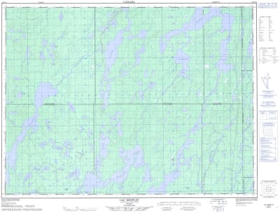 032B13 - LAC MESPLET - Topographic Map
