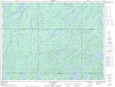 032B14 - LAC LAGACE - Topographic Map
