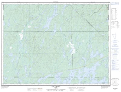 032B15 - LAC BAPTISTE - Topographic Map