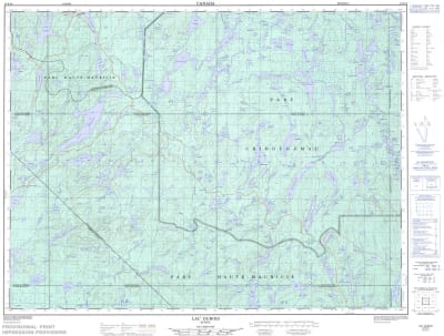032B16 - LAC DUBOIS - Topographic Map